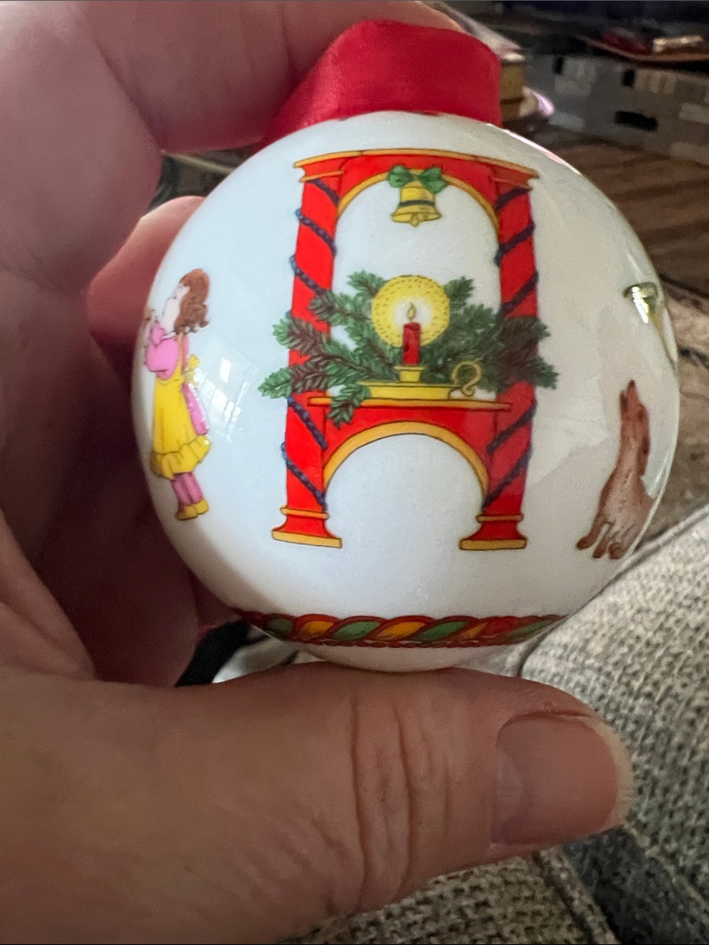 Hutschenreuther Christmas ornament 2001*rarity porcelain tree ornament
